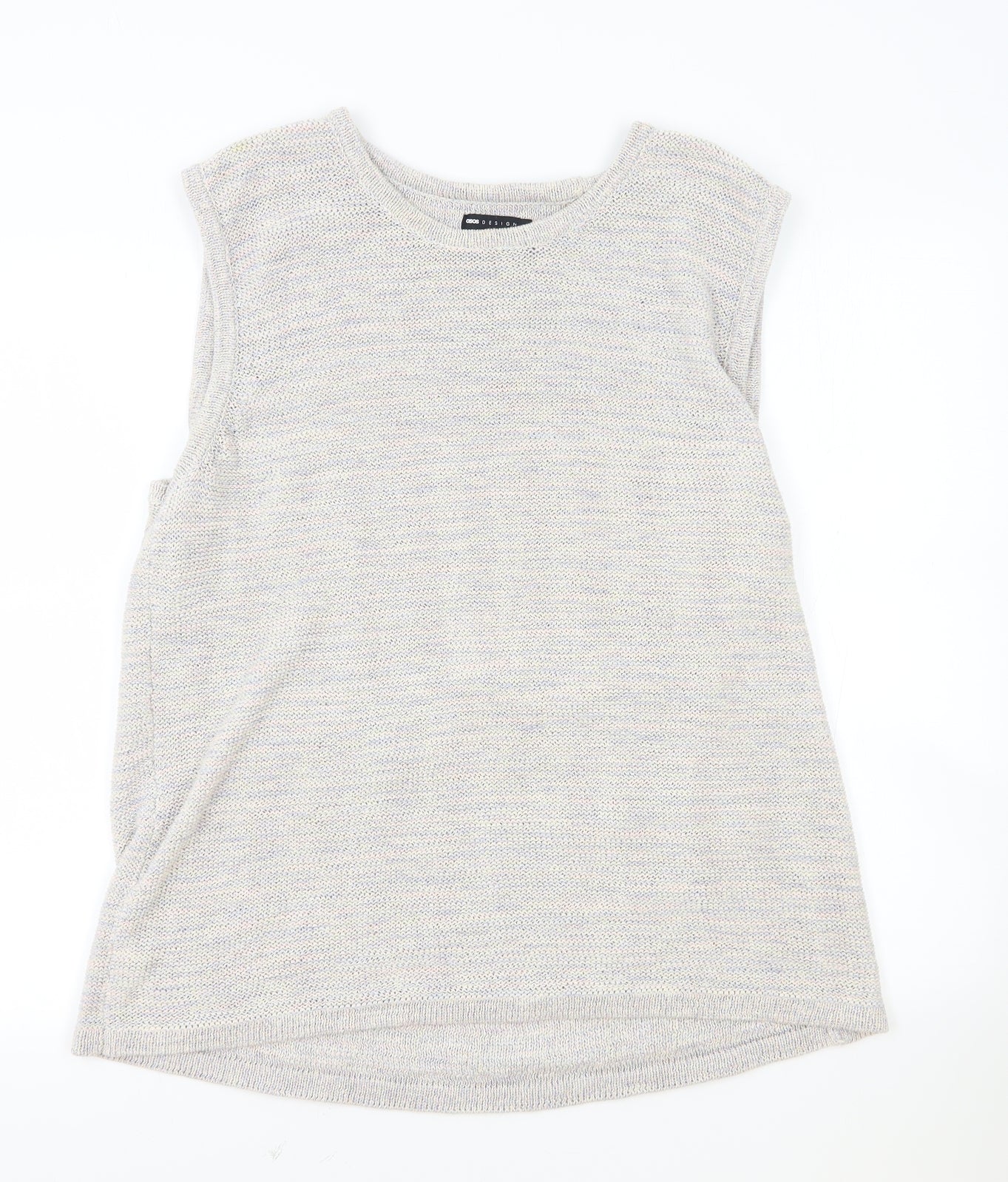 ASOS Womens Multicoloured Polyester Basic Tank Size XL Round Neck