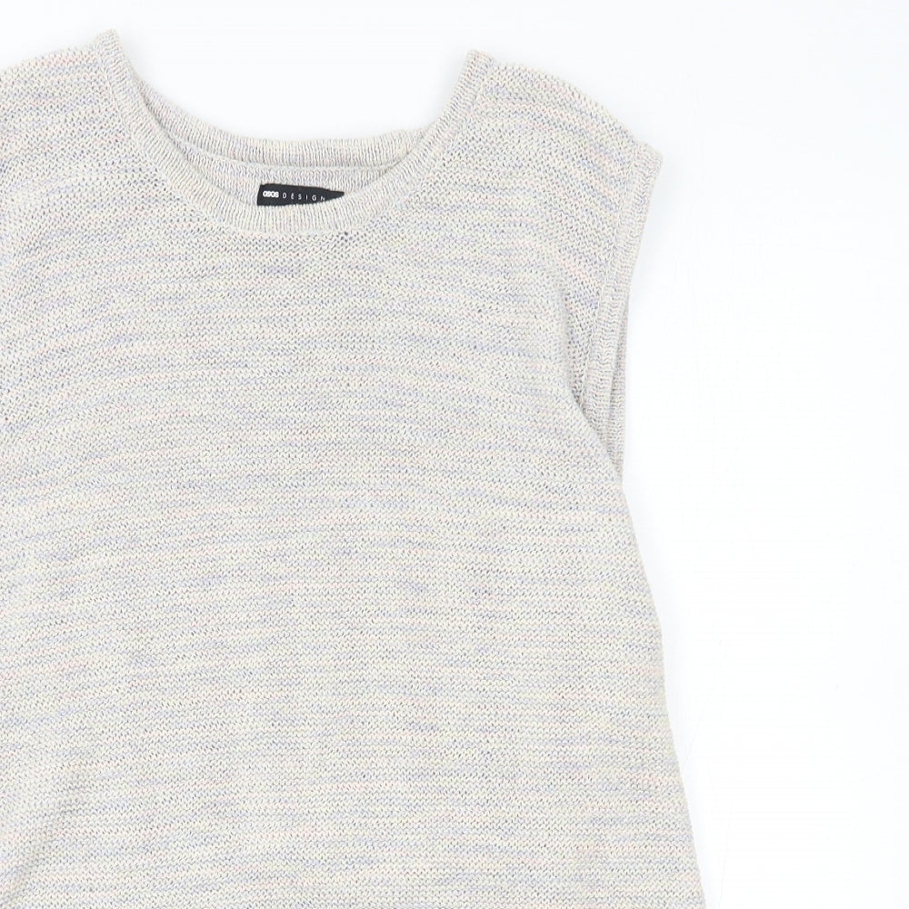 ASOS Womens Multicoloured Polyester Basic Tank Size XL Round Neck