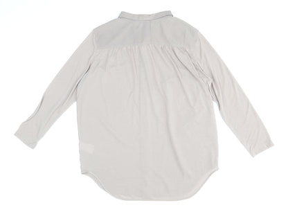 Womens UK Size M H&M Brown Basic Button-Up