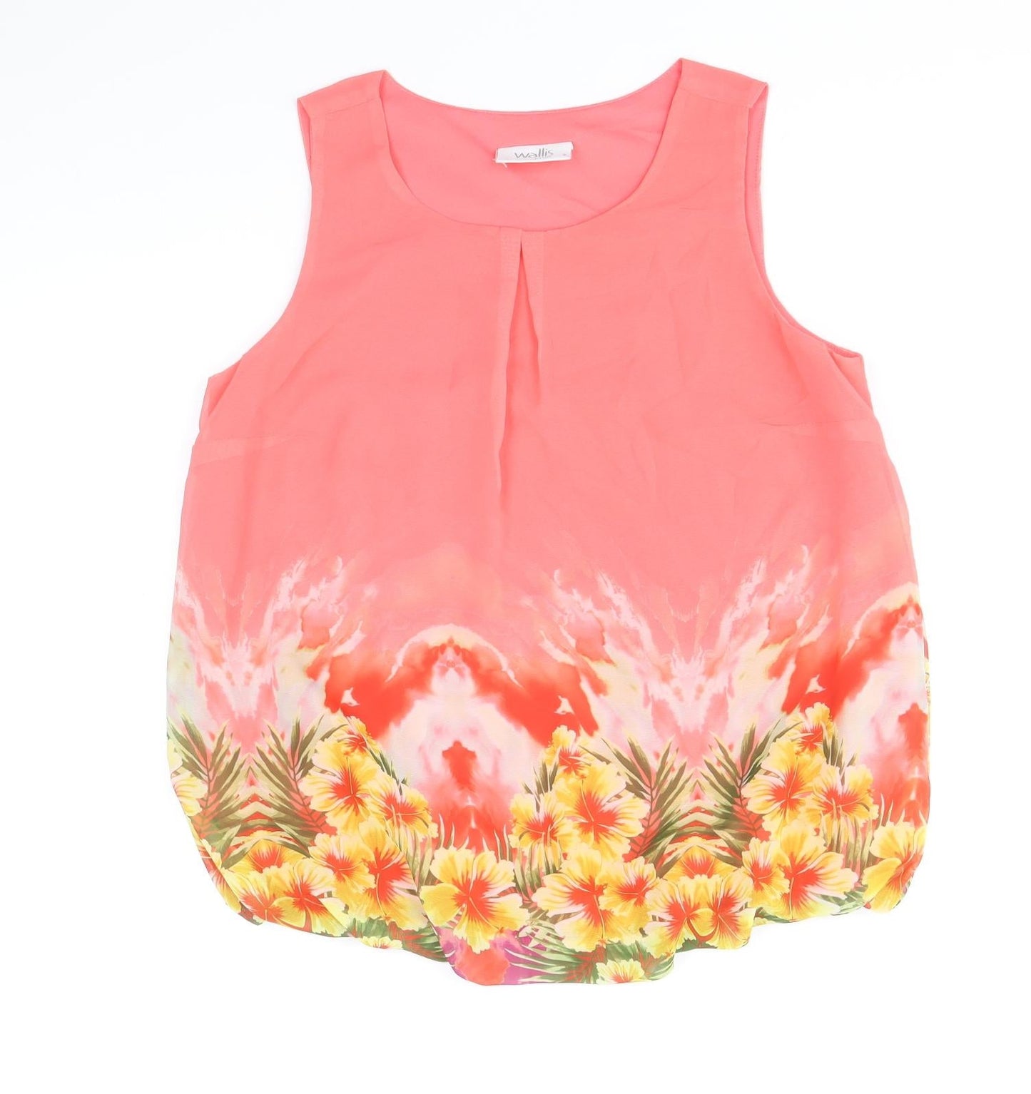 Womens UK Size S Wallis Pink Basic Tank