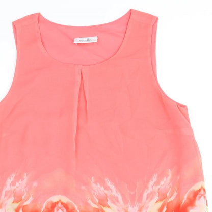 Womens UK Size S Wallis Pink Basic Tank
