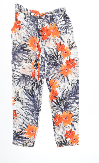 Womens UK Size 10 Wallis Regular Fit  Multicoloured Trousers