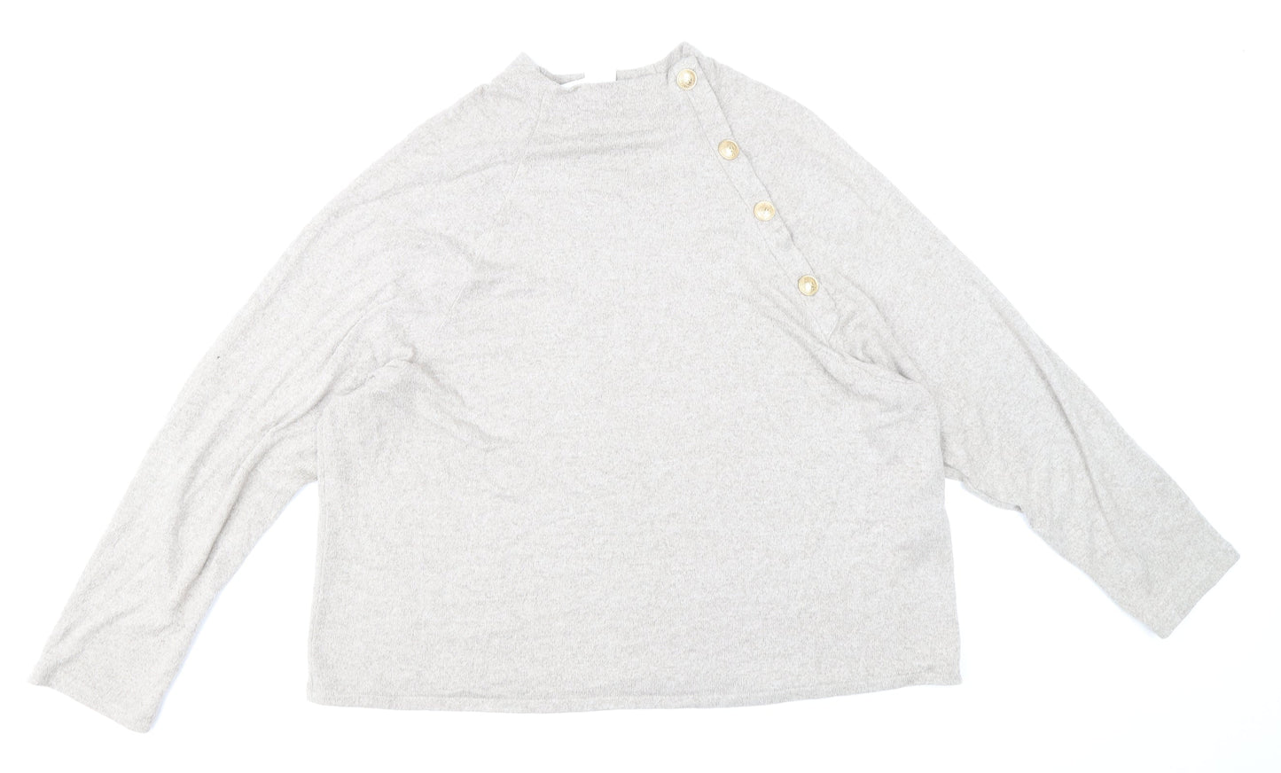 Womens UK Size M H&M Beige Pullover Jumper