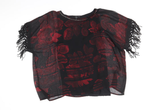 Womens UK Size 12 NEXT Black Basic Blouse