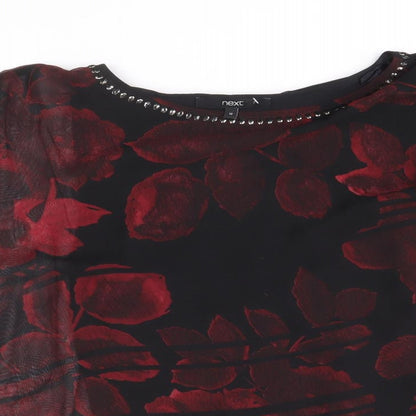 Womens UK Size 12 NEXT Black Basic Blouse