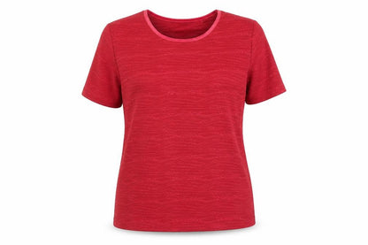 Womens UK Size 14 EWM Red Basic T-Shirt