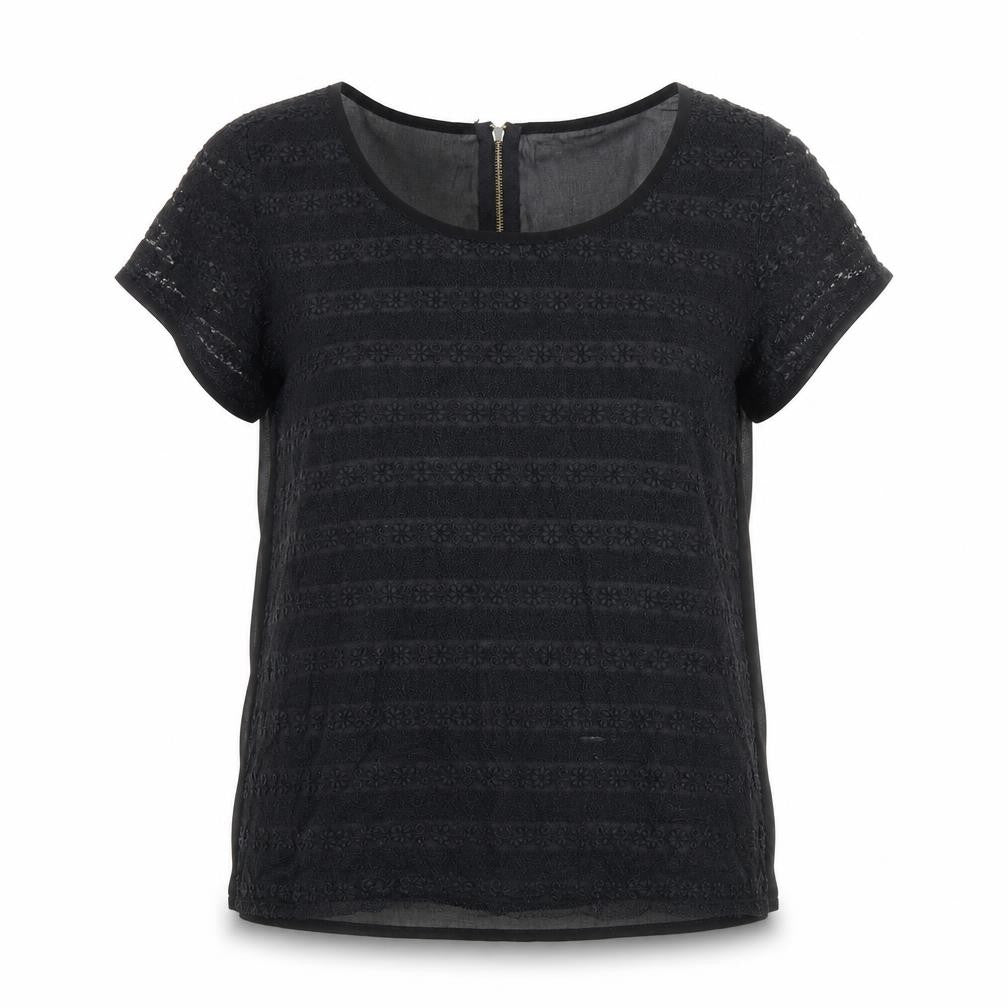 Womens UK Size 10 Select Black Basic Blouse