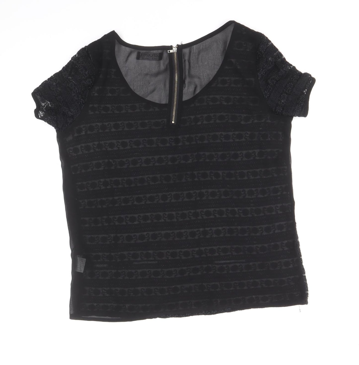 Womens UK Size 10 Select Black Basic Blouse
