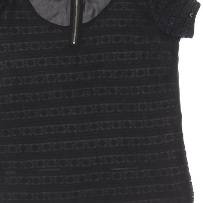 Womens UK Size 10 Select Black Basic Blouse