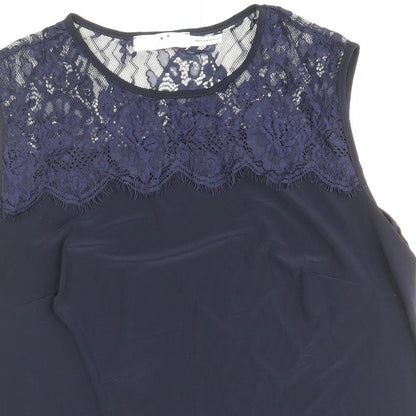 Womens UK Size 16 Julipa Blue Basic Tank