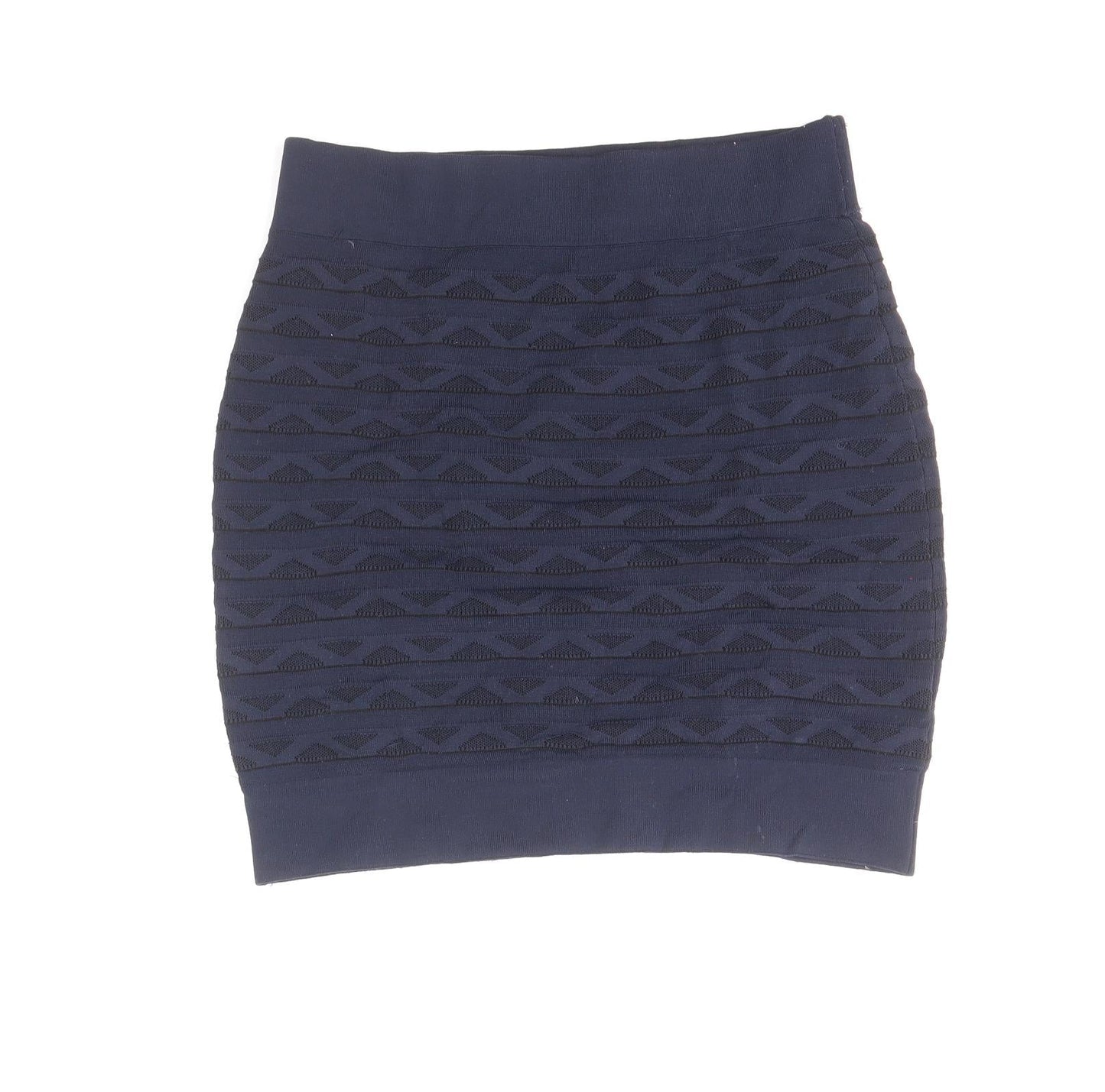 French Connection Womens Blue Geometric Viscose Mini Skirt Size 10