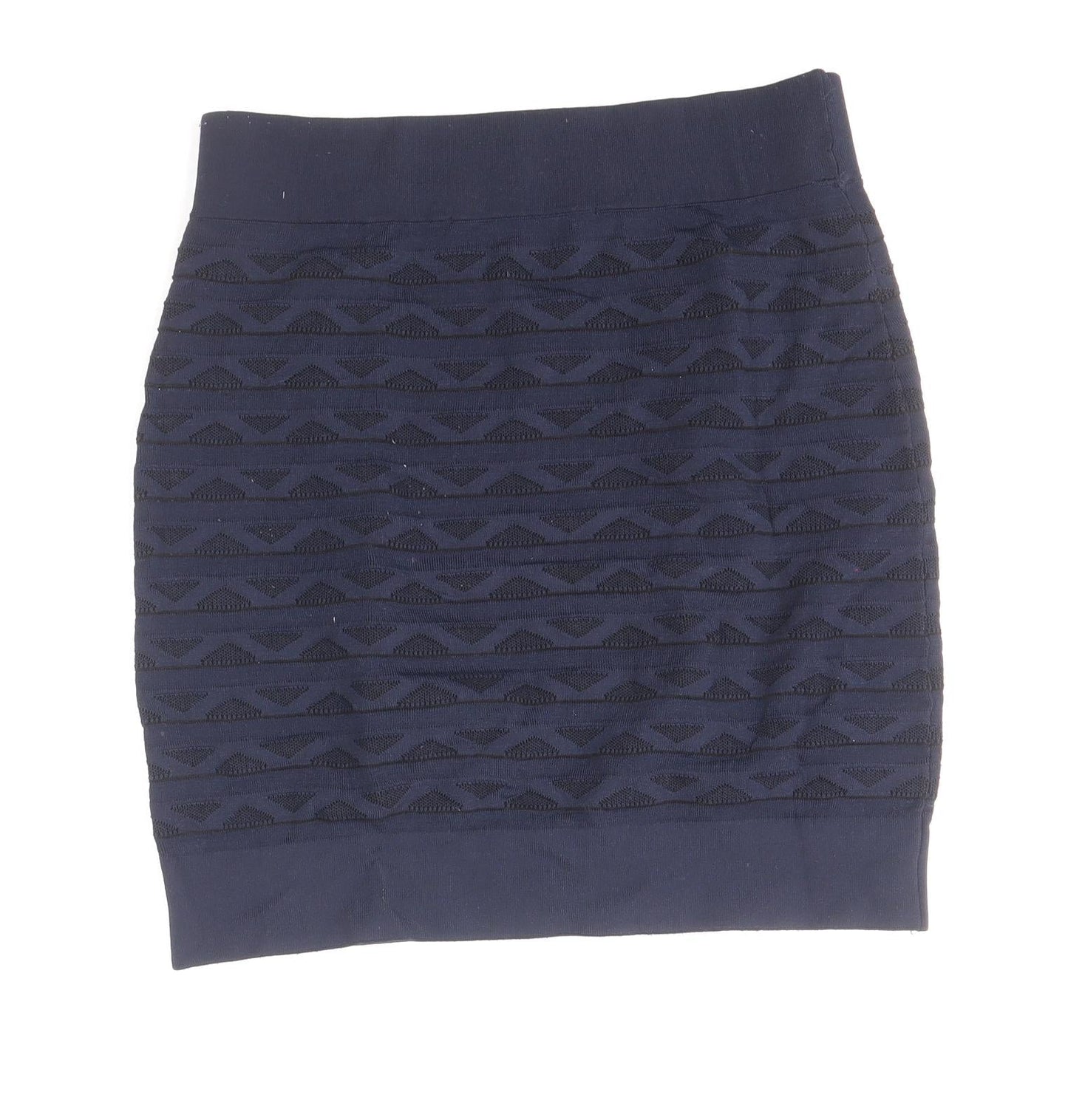 French Connection Womens Blue Geometric Viscose Mini Skirt Size 10