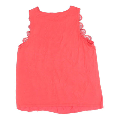 Womens UK Size 14 Marks and Spencer Red Basic Tank