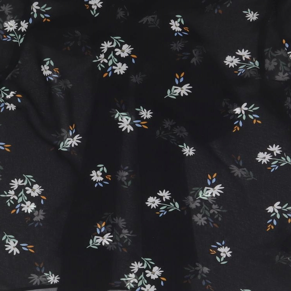 Womens UK Size 6 Marks and Spencer Black Basic Button-Up