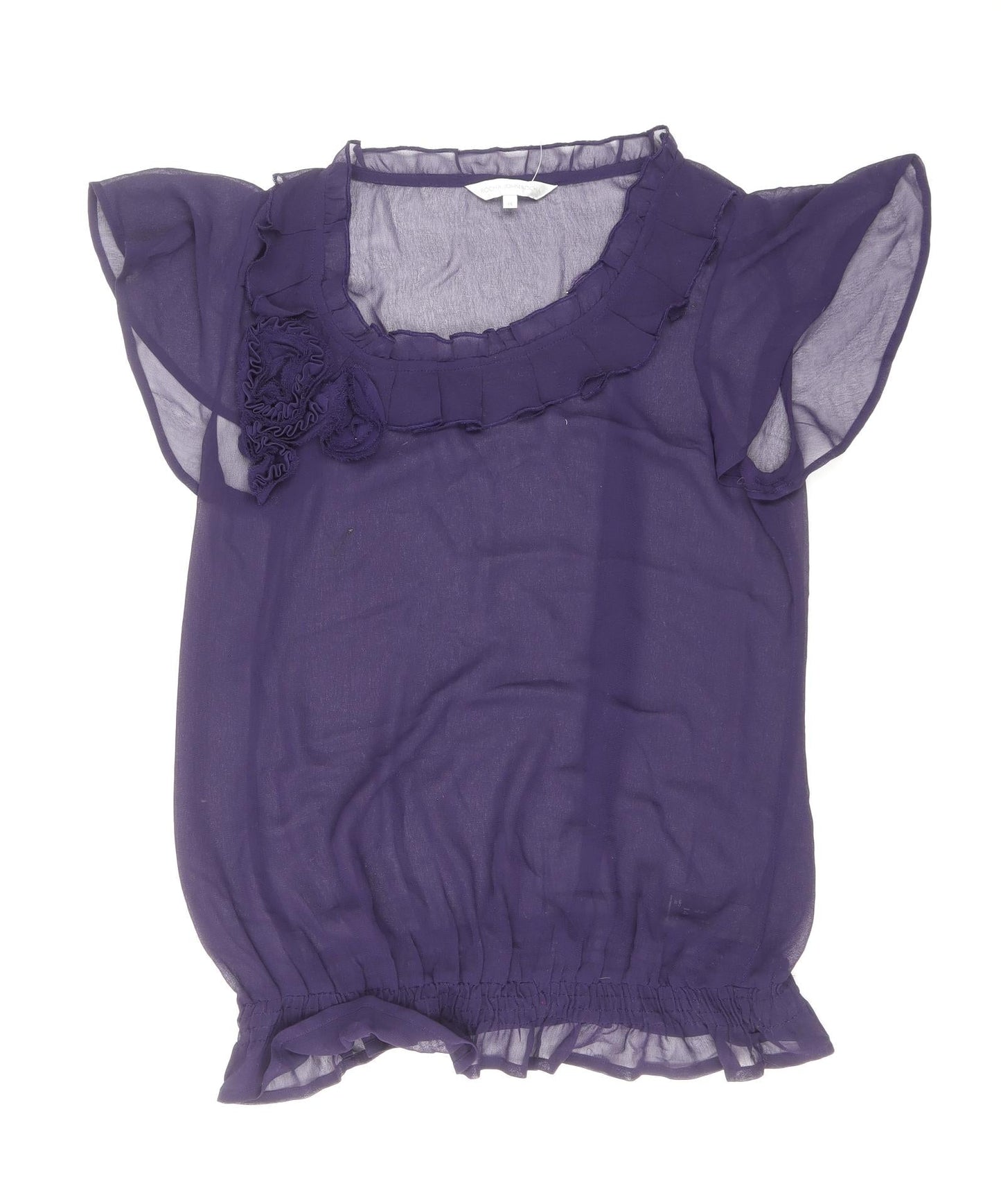 Womens UK Size 14 RJR.John Rocha Purple Basic Blouse