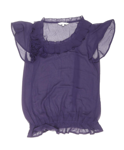 Womens UK Size 14 RJR.John Rocha Purple Basic Blouse
