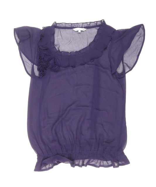 Womens UK Size 14 RJR.John Rocha Purple Basic Blouse