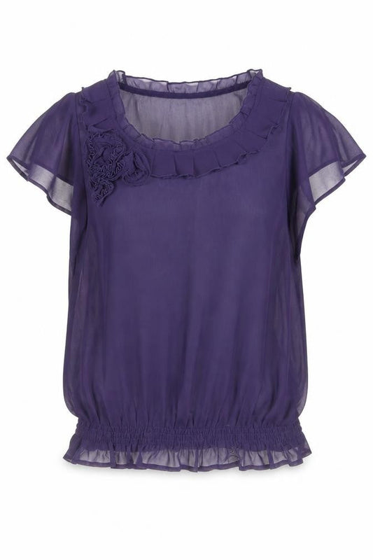 Womens UK Size 14 RJR.John Rocha Purple Basic Blouse