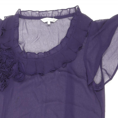 Womens UK Size 14 RJR.John Rocha Purple Basic Blouse