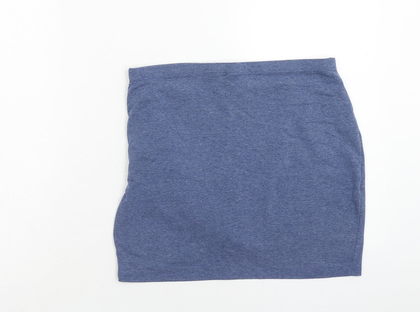 H&M Womens Blue Polyester Bandage Skirt Size M