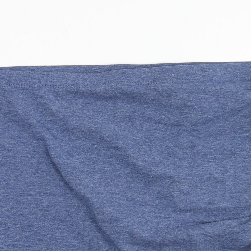 H&M Womens Blue Polyester Bandage Skirt Size M