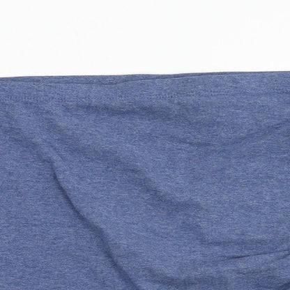 H&M Womens Blue Polyester Bandage Skirt Size M