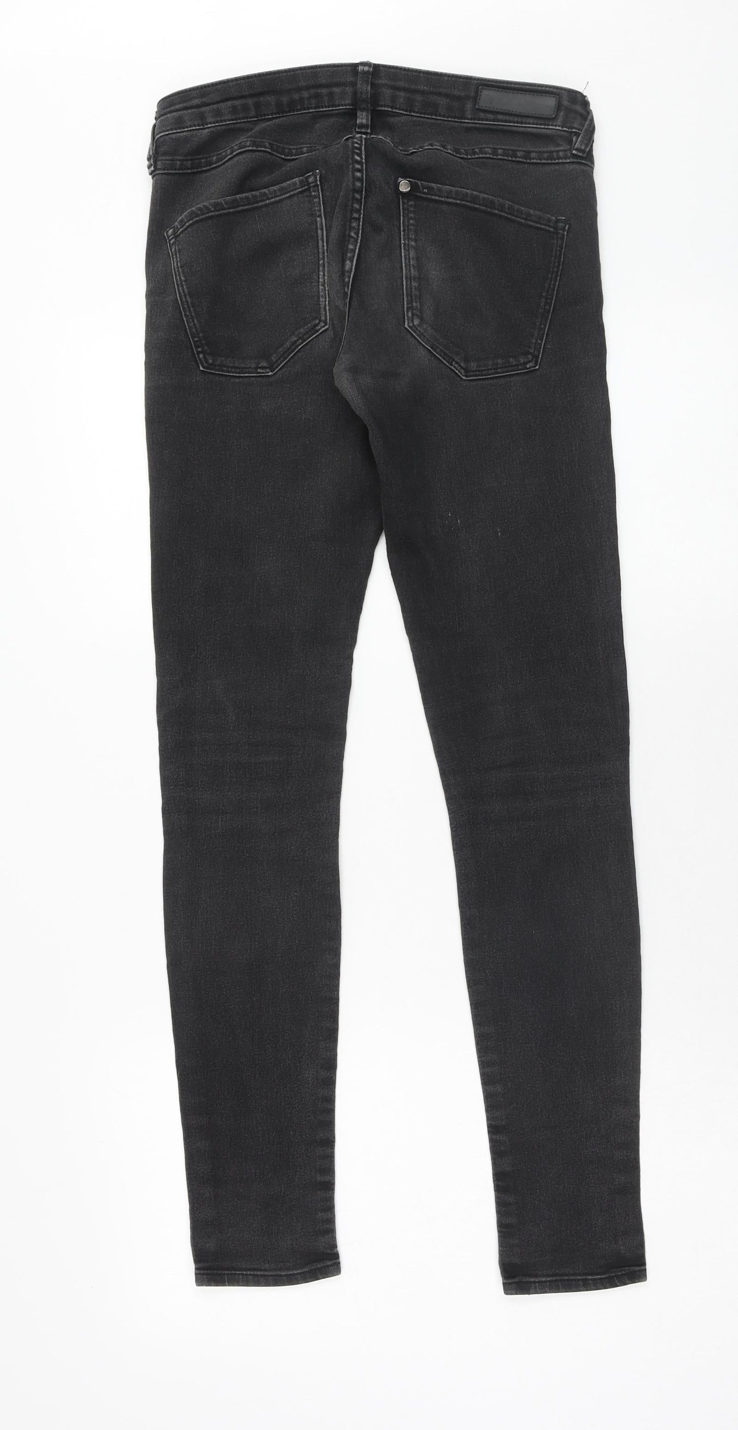 Womens UK Size 27 in H&M Regular Fit Skinny Black Jeans