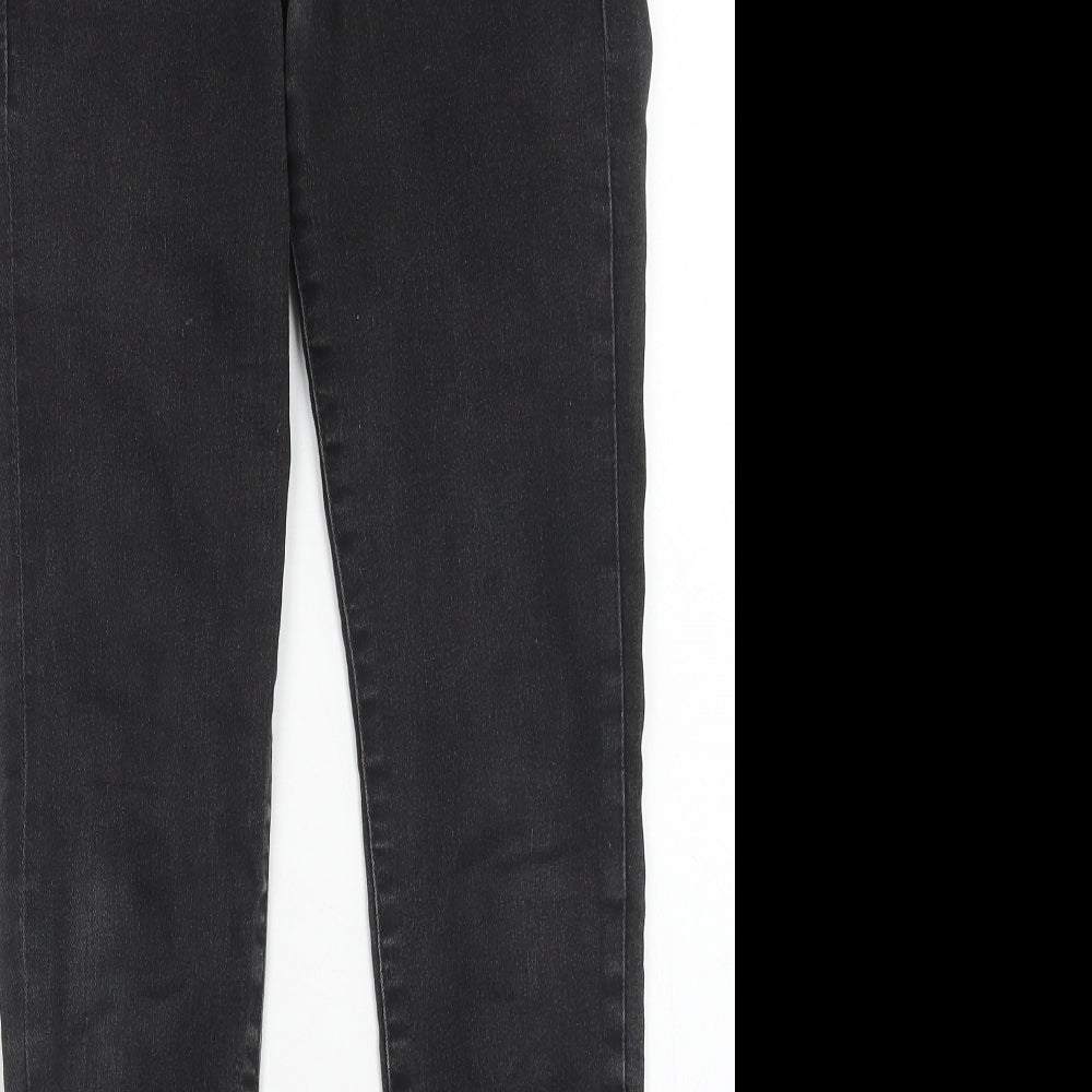 Womens UK Size 27 in H&M Regular Fit Skinny Black Jeans
