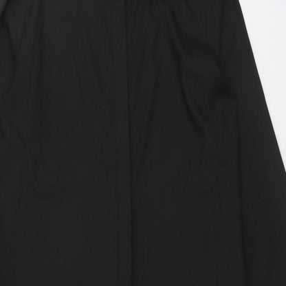 New Look Womens Black Polyester Shirt Dress Size 8 Collared Button