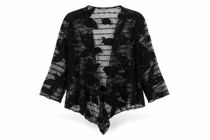 Womens UK Size 14 Per Una Black Cardigan Jumper