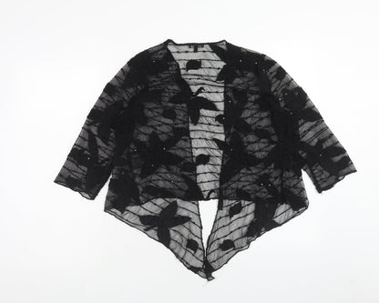 Womens UK Size 14 Per Una Black Cardigan Jumper