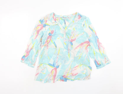 Womens UK Size 10 DASH Blue Basic Blouse