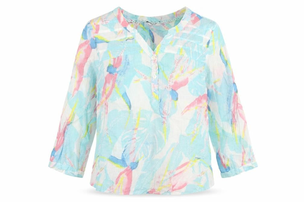 Womens UK Size 10 DASH Blue Basic Blouse