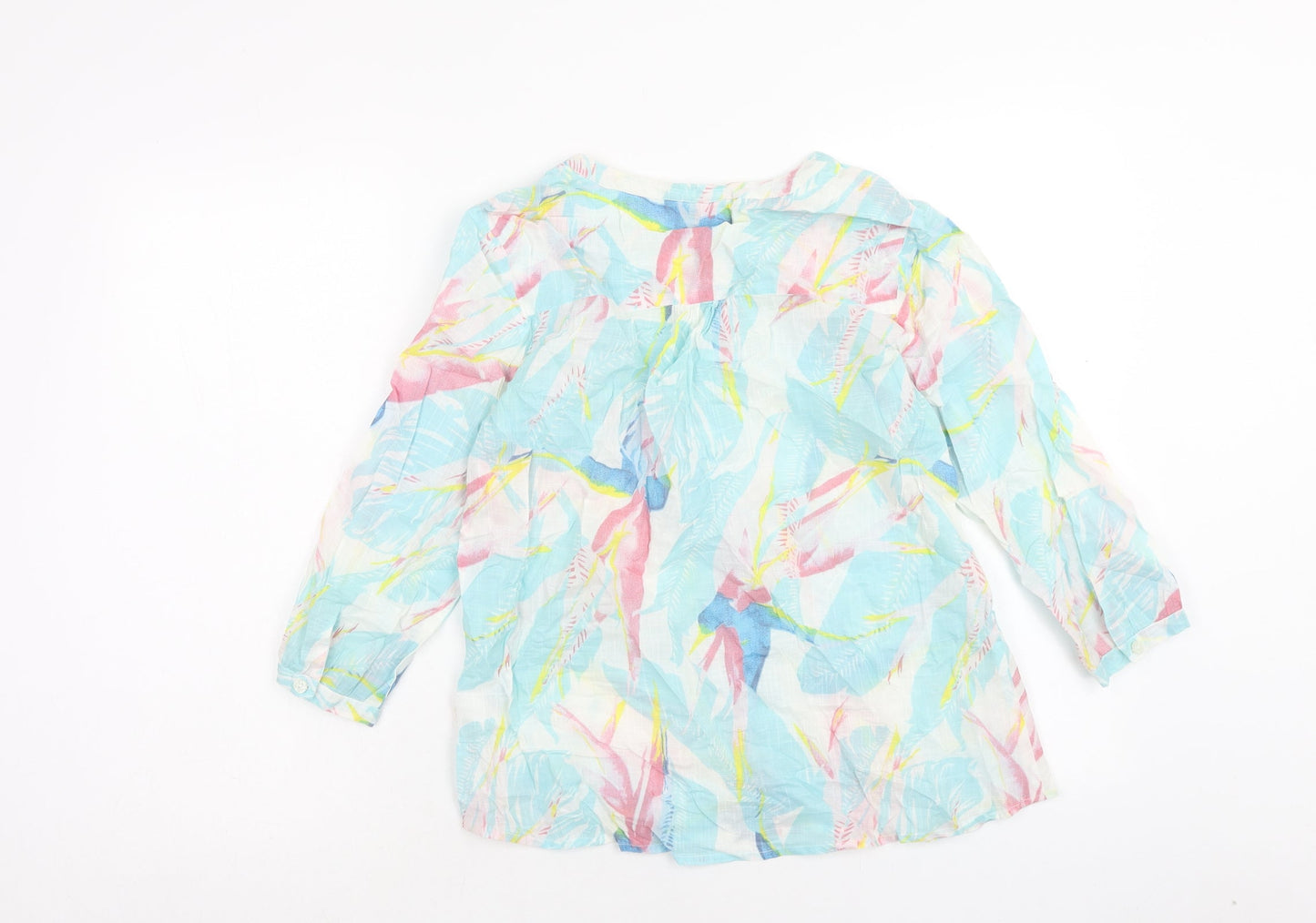 Womens UK Size 10 DASH Blue Basic Blouse