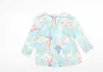 Womens UK Size 10 DASH Blue Basic Blouse