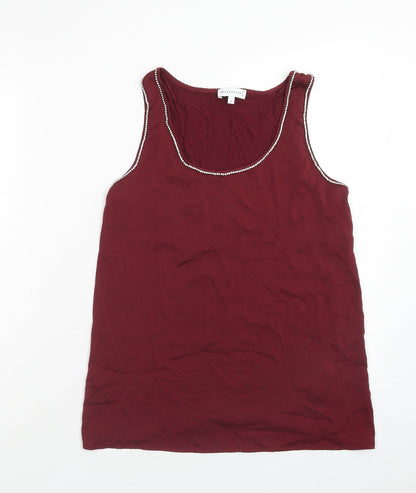 Womens UK Size 12 Warehouse Red Basic Tank