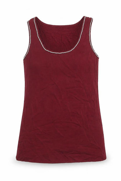 Womens UK Size 12 Warehouse Red Basic Tank