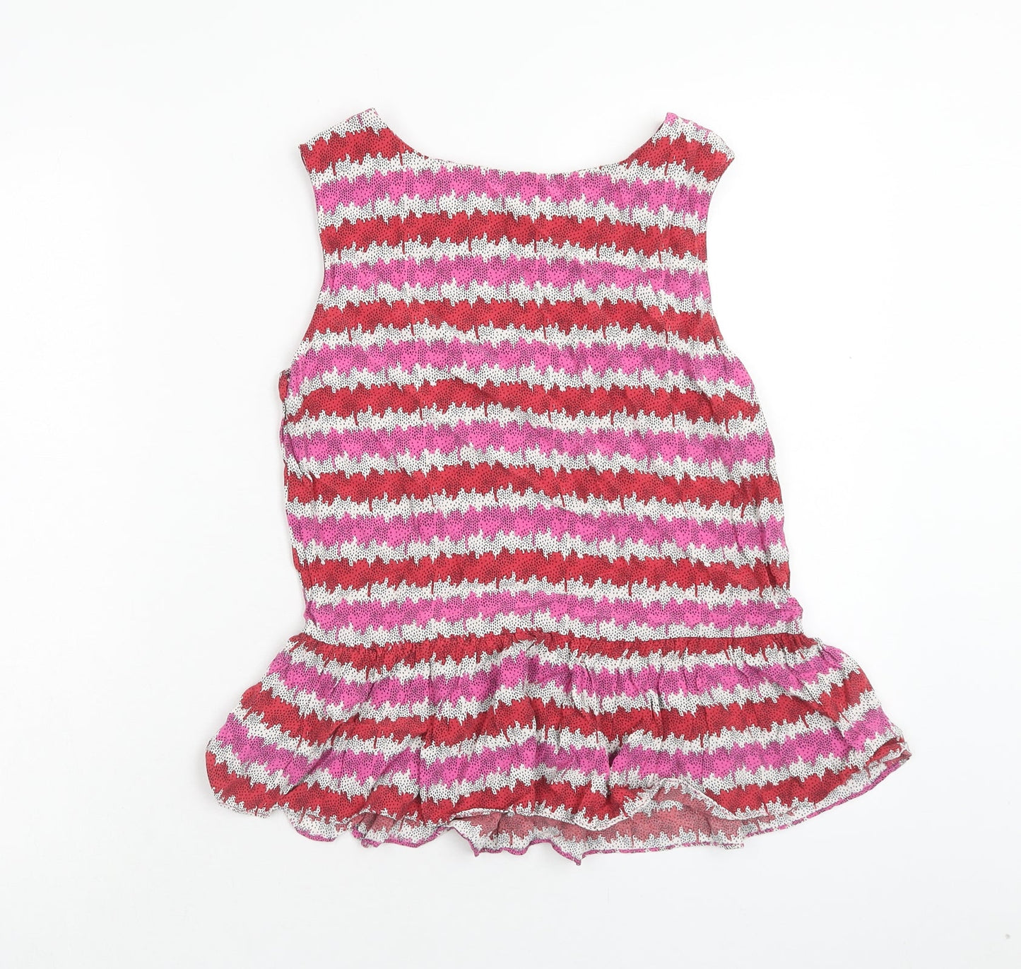 Womens UK Size 6 Topshop Multicoloured Basic Tank