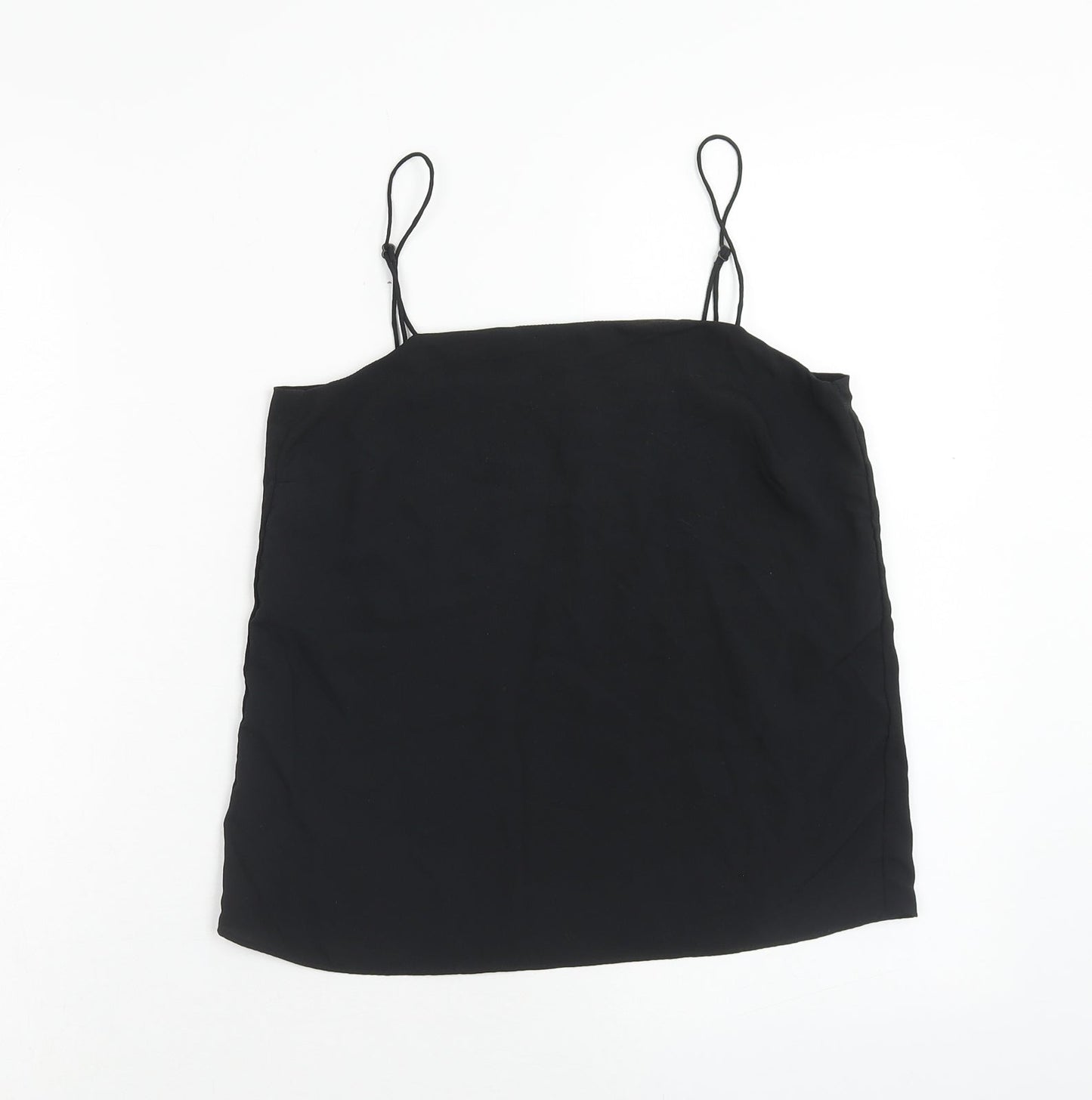 Womens UK Size 4 H&M Black Basic Tank
