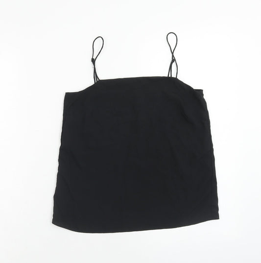 Womens UK Size 4 H&M Black Basic Tank