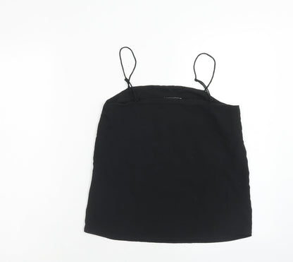 Womens UK Size 4 H&M Black Basic Tank