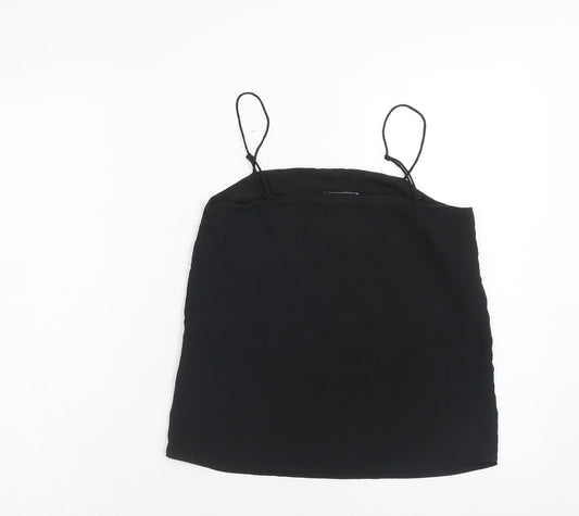 Womens UK Size 4 H&M Black Basic Tank
