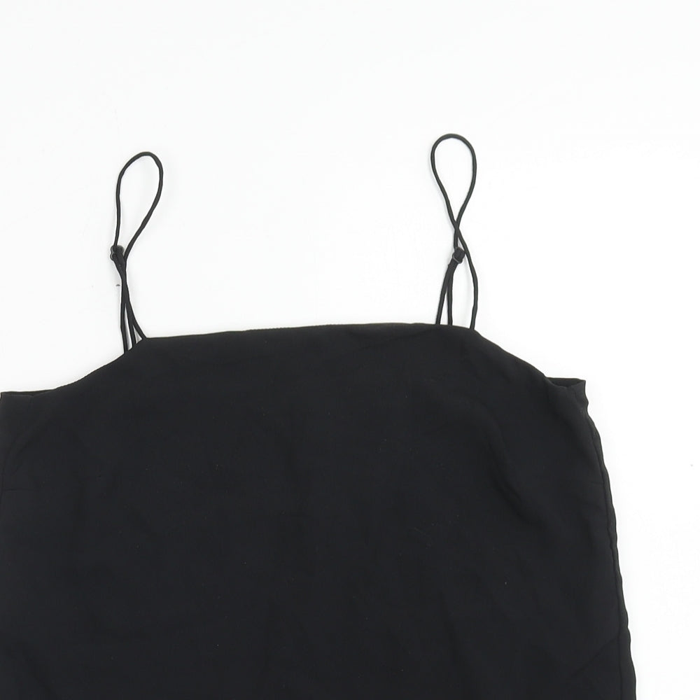 Womens UK Size 4 H&M Black Basic Tank