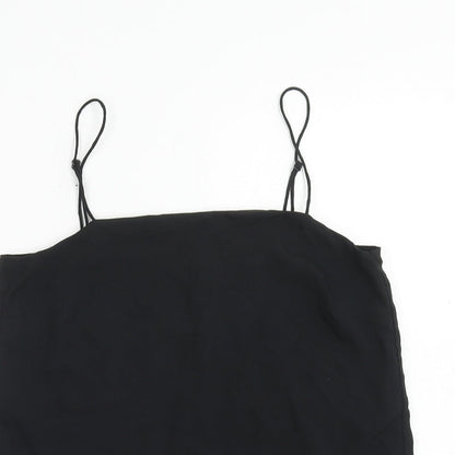 Womens UK Size 4 H&M Black Basic Tank