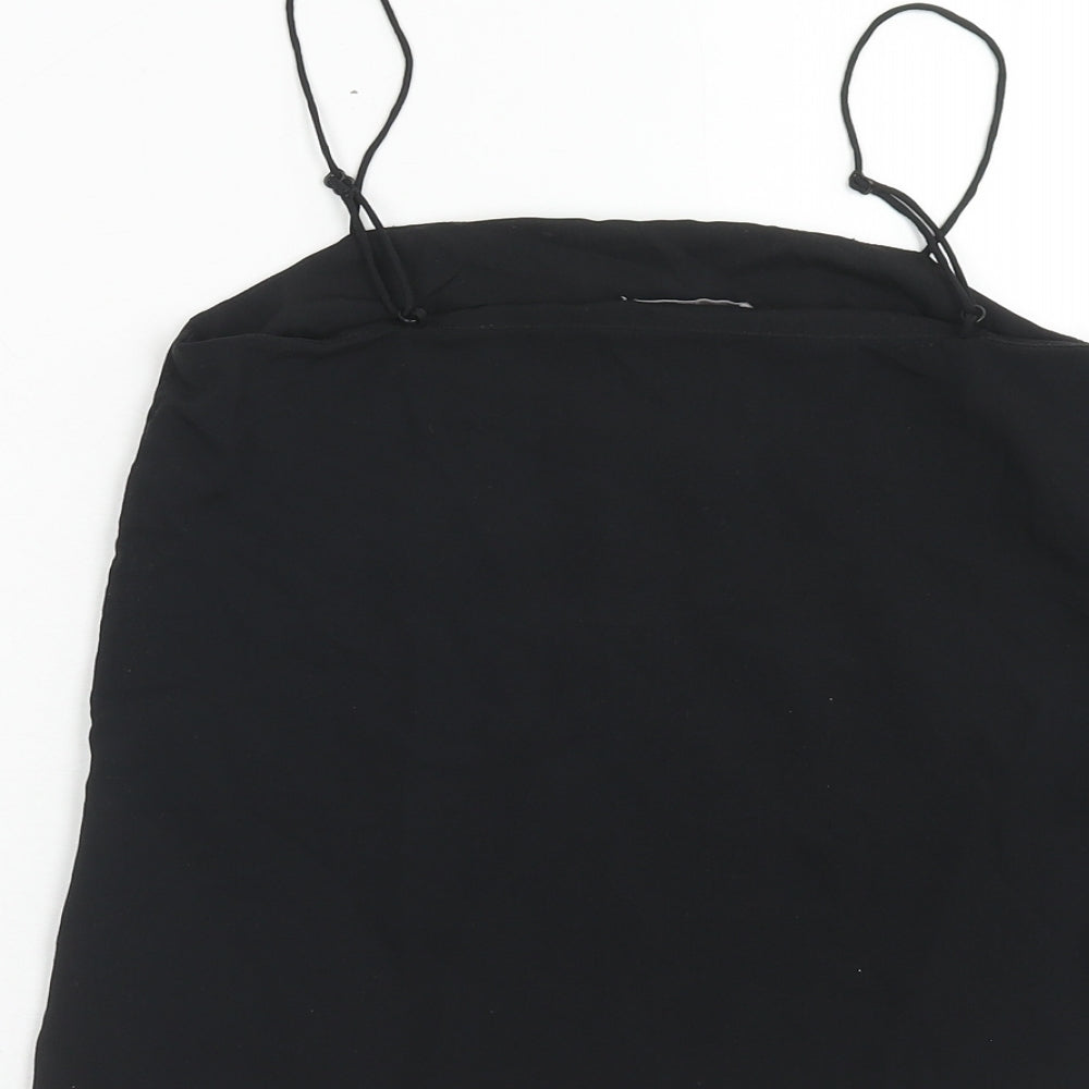 Womens UK Size 4 H&M Black Basic Tank