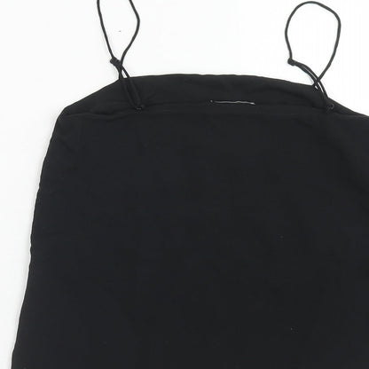 Womens UK Size 4 H&M Black Basic Tank