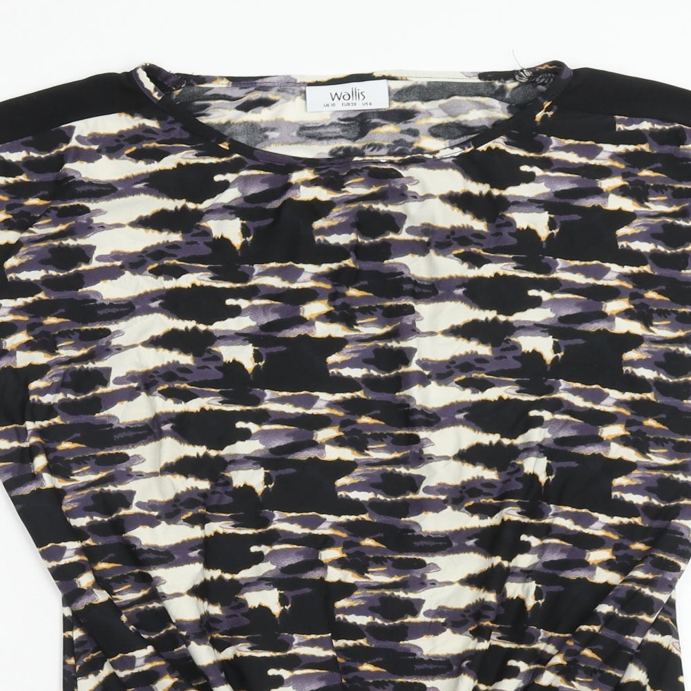 Womens UK Size 10 Wallis Multicoloured Basic T-Shirt