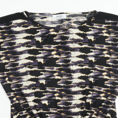 Womens UK Size 10 Wallis Multicoloured Basic T-Shirt