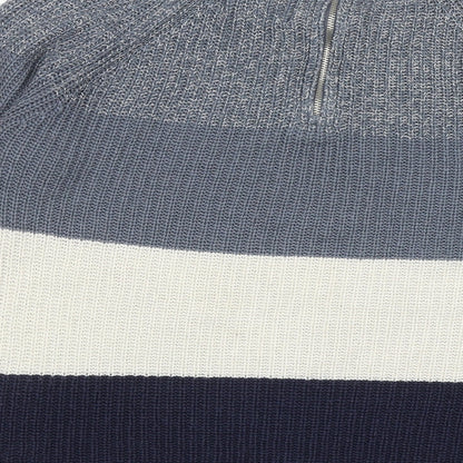 Womens UK Size S Papaya Blue Pullover Jumper
