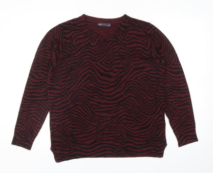Womens UK Size 14 Marks and Spencer Red Pullover Jumper